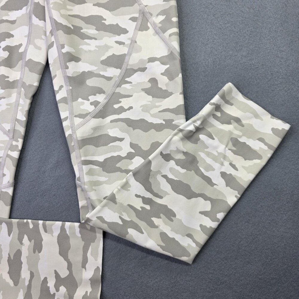 Aerie Leggings Womens S M Gray Camo High Rise Stretch Athleisure Yoga Pants - Picture 4 of 12